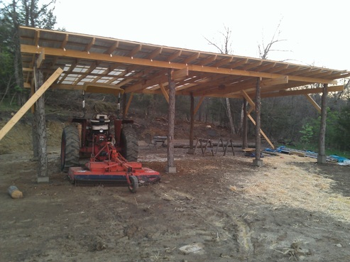 pole barn done! - The Schmidt's Straw Bale House